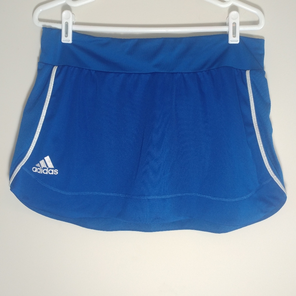 Adidas Climacool Women's Utility Tennis Skort Size L Blue/White